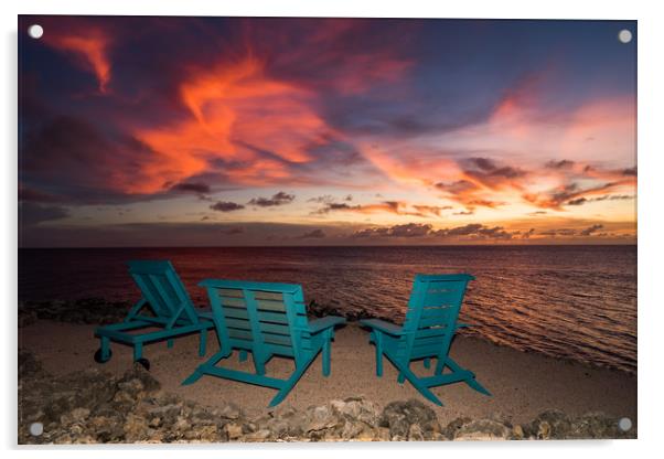  Views around the Caribbean Island of Curacao Acrylic by Gail Johnson