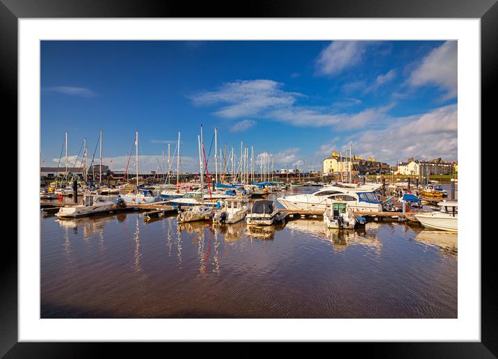 Aberystwyth Marina, Ceredigion, Wales Framed Mounted Print by Dan Santillo