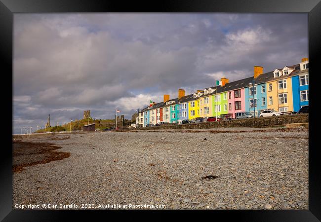 Aberystwyth South Beach, Aberystwyth, Ceredigion Framed Print by Dan Santillo