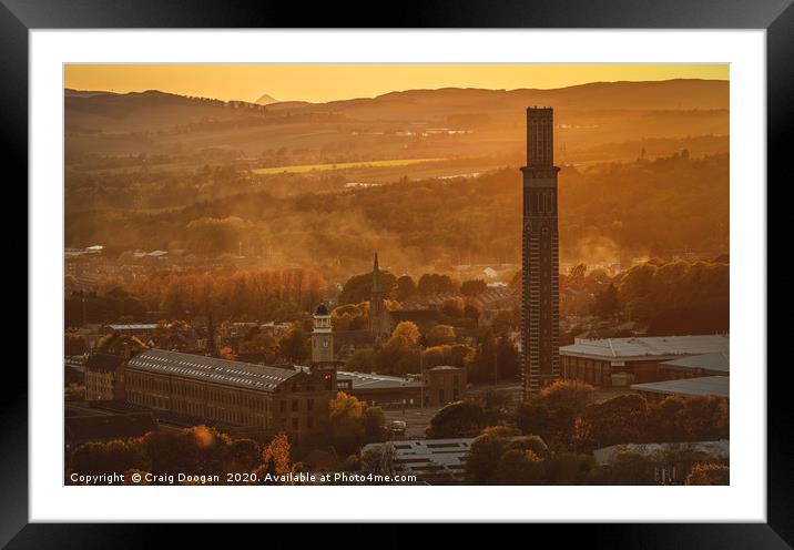 Dundee West - Cox's Stack Framed Mounted Print by Craig Doogan