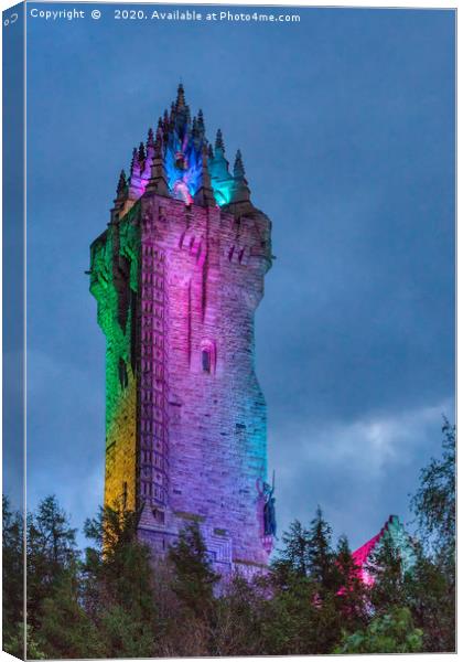  Wallace Monument Stirling Scotland Canvas Print by John Howie