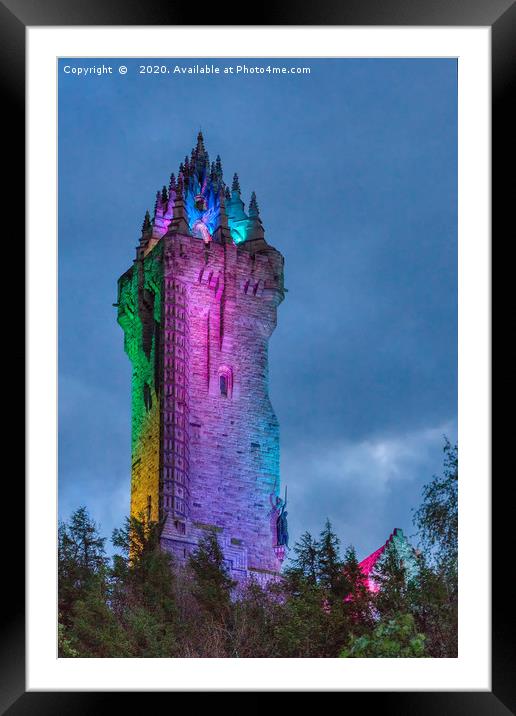  Wallace Monument Stirling Scotland Framed Mounted Print by John Howie