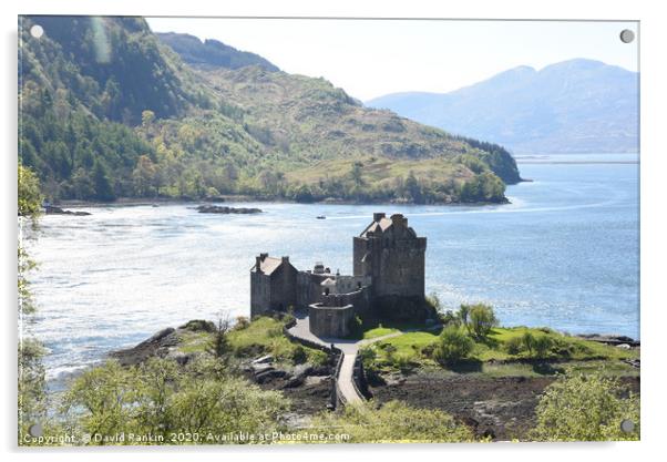 Eilean Donan Castle on a summer afternoon  in the  Acrylic by Photogold Prints