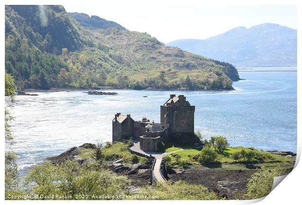 Eilean Donan Castle on a summer afternoon  in the  Print by Photogold Prints