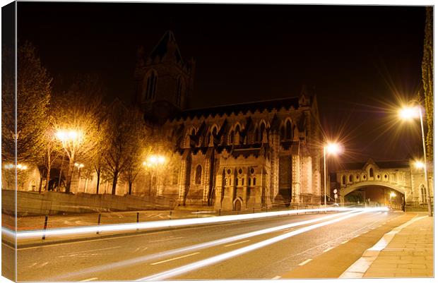 Christ Church Cathedral Dublin Canvas Print by Thomas Stroehle