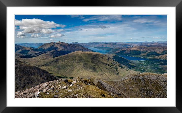 Majestic Glencoe Mountain Panorama Framed Mounted Print by Joe Dailly