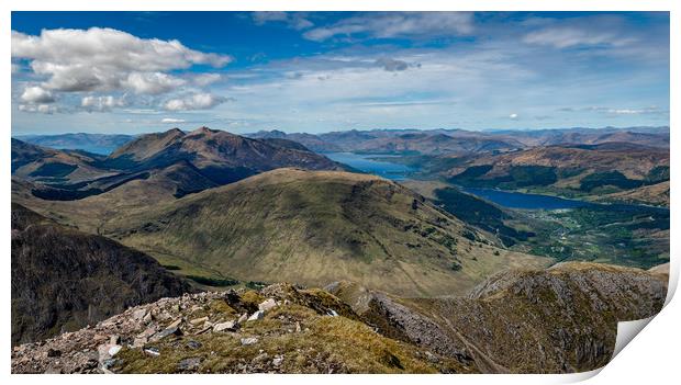 Majestic Glencoe Mountain Panorama Print by Joe Dailly