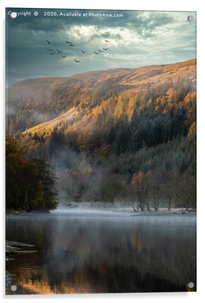 Loch Lubnaig Scotland Acrylic by John Howie