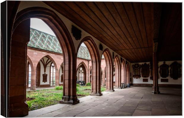 Basel Cathedral Arches Canvas Print by Svetlana Sewell