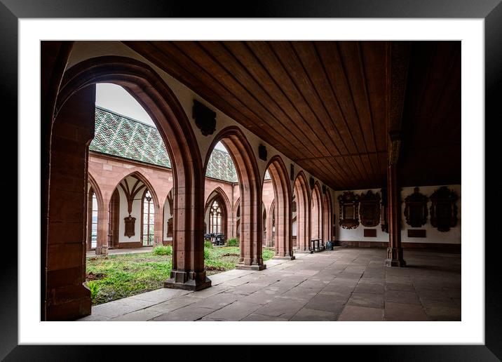 Basel Cathedral Arches Framed Mounted Print by Svetlana Sewell