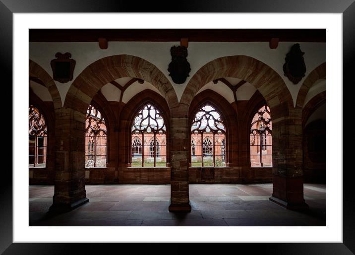 Basel Cathedral Arches Framed Mounted Print by Svetlana Sewell