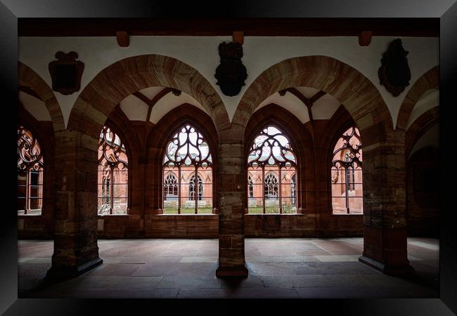 Basel Cathedral Arches Framed Print by Svetlana Sewell