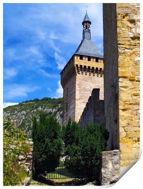 Chatteau Foix Print by Steven Watson