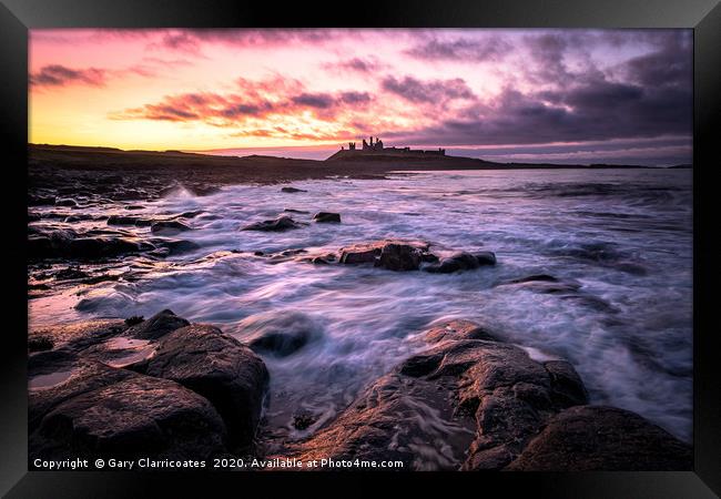 The Light and Castle Framed Print by Gary Clarricoates