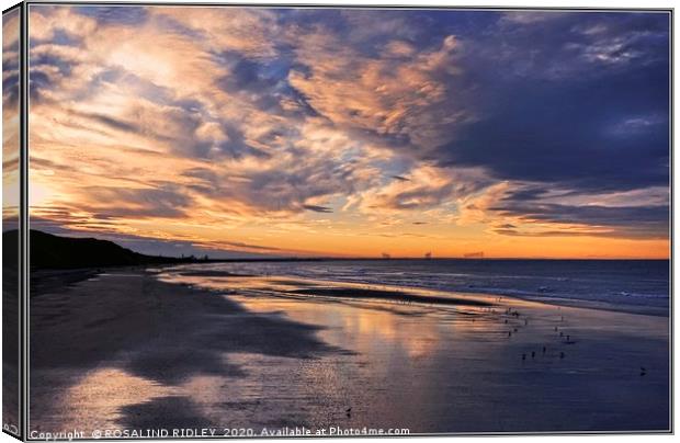 "Stormy sunset" Canvas Print by ROS RIDLEY