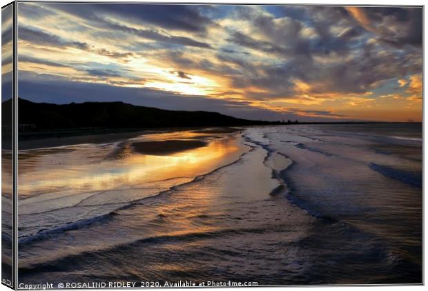 "Stormy sunset 2 " Canvas Print by ROS RIDLEY