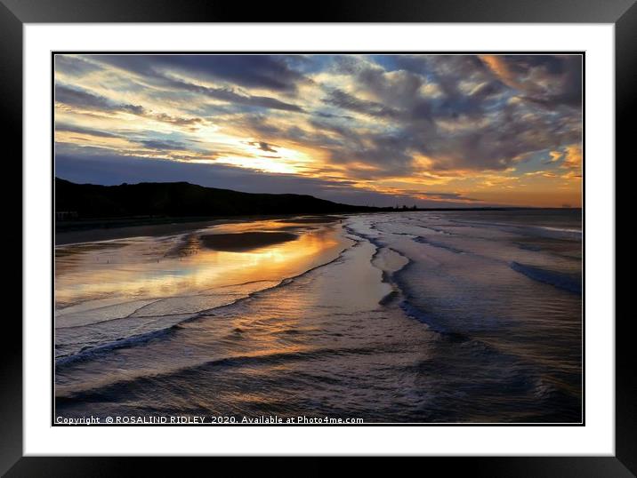 "Stormy sunset 2 " Framed Mounted Print by ROS RIDLEY
