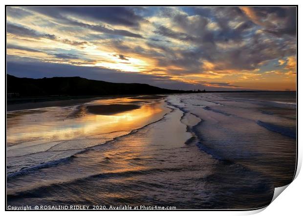 "Stormy sunset 2 " Print by ROS RIDLEY