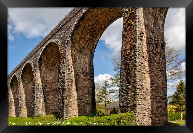 Broadsands Viaduct in Torbay, South Devon Framed Print by Rosie Spooner