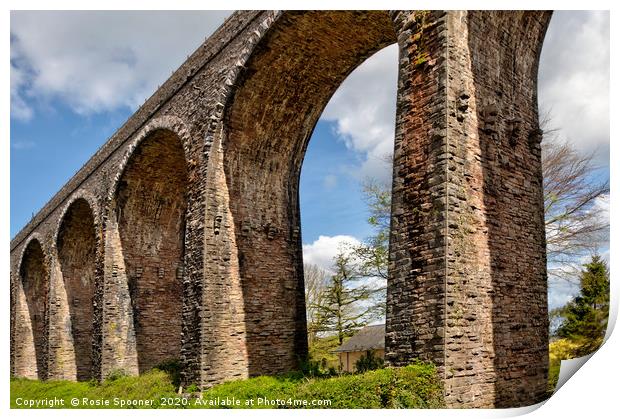 Broadsands Viaduct in Torbay, South Devon Print by Rosie Spooner