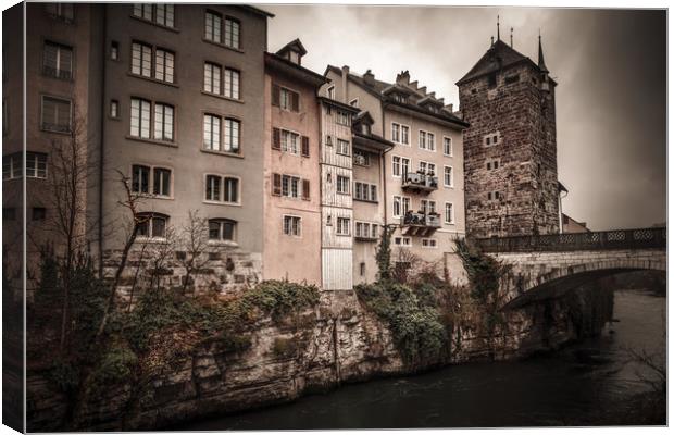 Old Town of Brugg Canvas Print by Svetlana Sewell