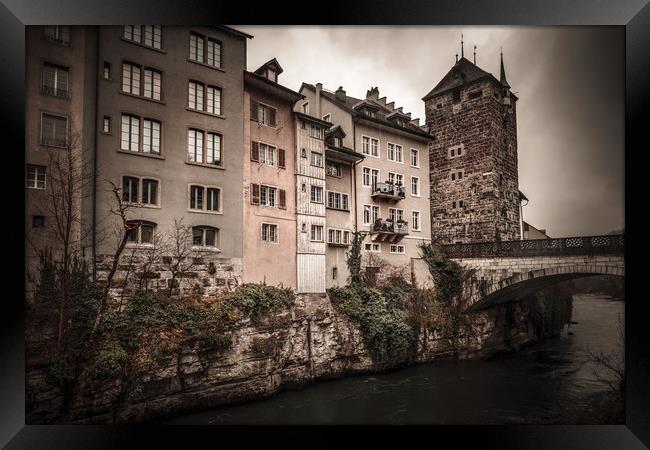 Old Town of Brugg Framed Print by Svetlana Sewell