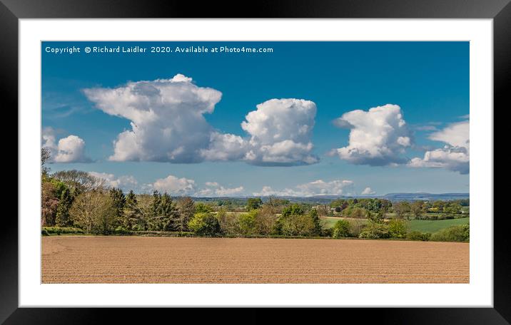 Three Cloudy Amigos Framed Mounted Print by Richard Laidler