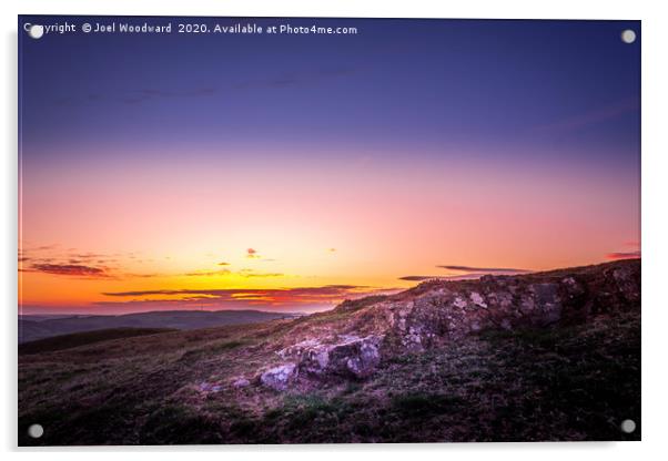 Sunset Llandrindod Wells Acrylic by Joel Woodward