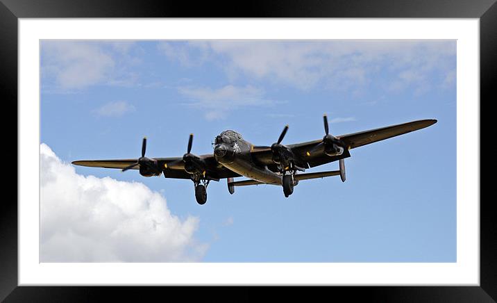 Avro Lancaster RAF Framed Mounted Print by J Biggadike