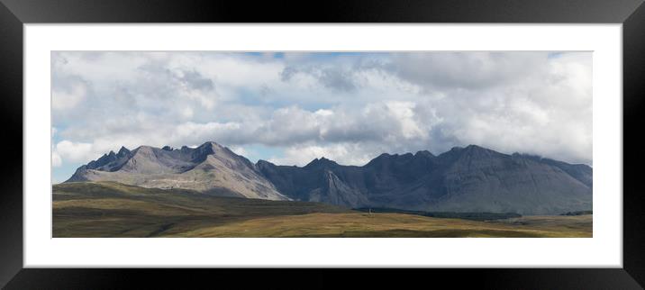 The Cuillin Mountains, Isle of Skye. Framed Mounted Print by David Jeffery