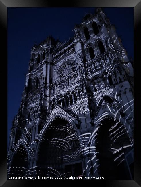 The dark Cathedral  Framed Print by Ann Biddlecombe