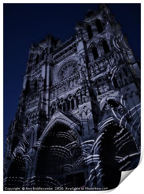 The dark Cathedral  Print by Ann Biddlecombe