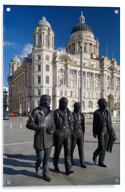 The Beatles at Port of Liverpool                  Acrylic by Darren Galpin