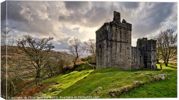 Carnasserie Castle Canvas Print by Chris Drabble