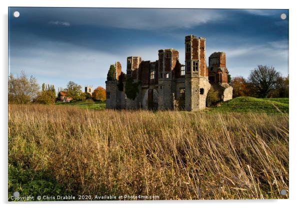 Torksey Castle, Lincolnshire, England (2) Acrylic by Chris Drabble