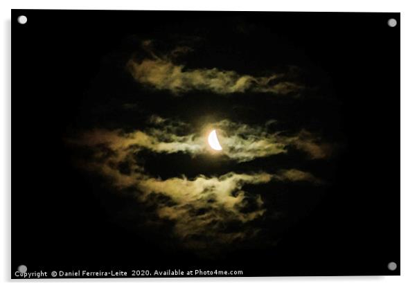 Moonscape Zoom Night Scene Acrylic by Daniel Ferreira-Leite