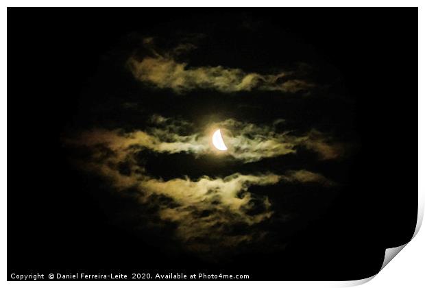 Moonscape Zoom Night Scene Print by Daniel Ferreira-Leite