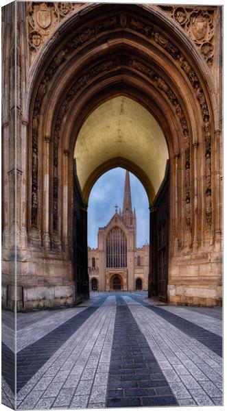 The Divine Norwich Cathedral Canvas Print by Rus Ki