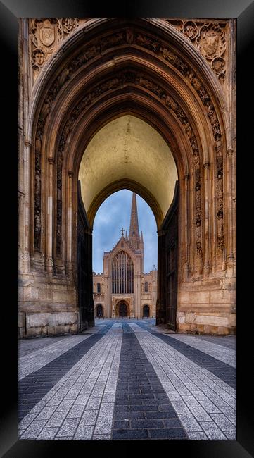 The Divine Norwich Cathedral Framed Print by Rus Ki