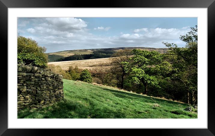 Holmfirth Framed Mounted Print by Sarah Couzens