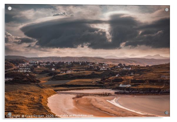 Farr Bay - Bettyhill Acrylic by Craig Doogan