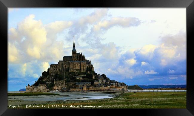 Imposing Mont Saint-Michel: Normandy's Jewel Framed Print by Graham Parry