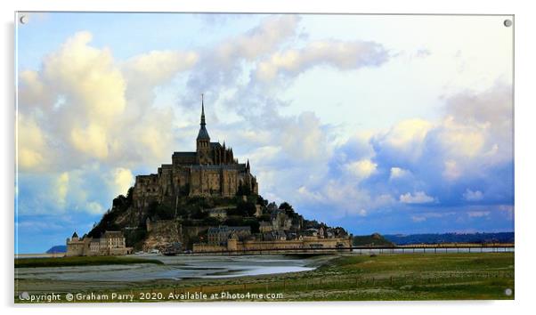 Imposing Mont Saint-Michel: Normandy's Jewel Acrylic by Graham Parry