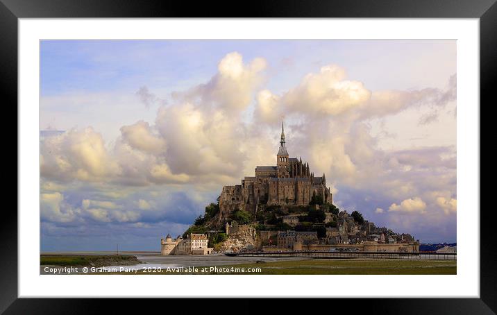 Enchanting Mont Saint-Michel Island Framed Mounted Print by Graham Parry