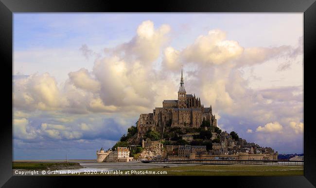 Enchanting Mont Saint-Michel Island Framed Print by Graham Parry