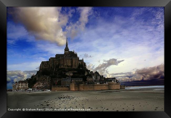 Normandy's Enigmatic Tidal Island Framed Print by Graham Parry