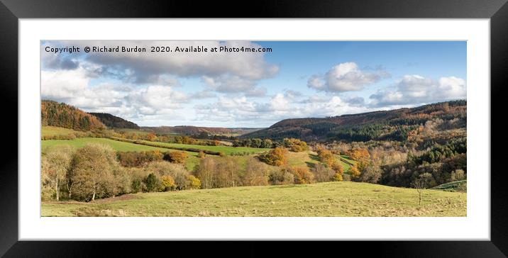 Troutsdale In Autumn Framed Mounted Print by Richard Burdon