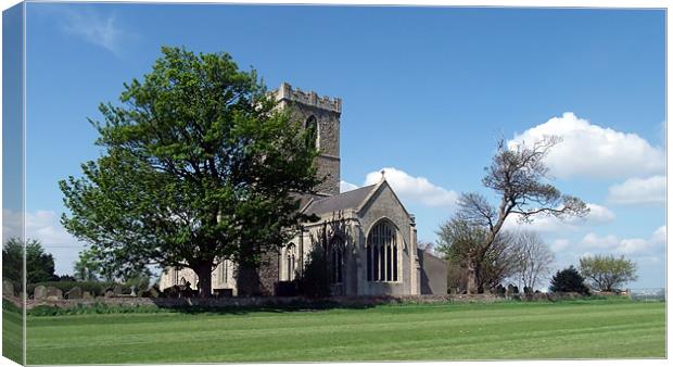 The Parish Church of St Andrew Canvas Print by Sarah Couzens