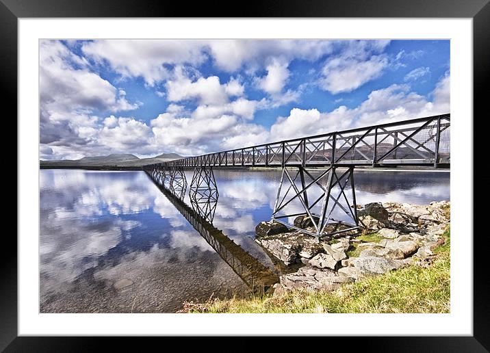 A Bridge To The Other Side. Framed Mounted Print by Jim kernan