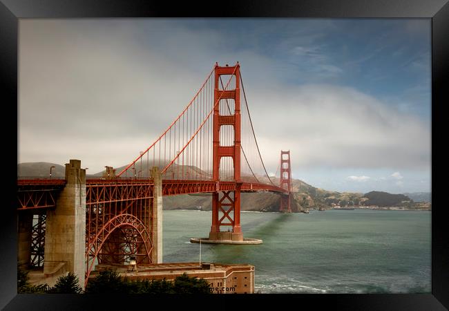 Golden Gate Bridge Framed Print by Pete Lawless